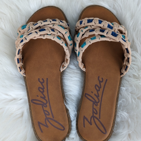 Zodiac NWT Cerina multi-stap cushioned sandals, women's size 7M, tan - Picture 8 of 10